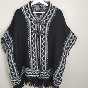 Steve Madden Open Front Poncho
